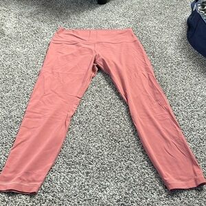 Really Soft Pink Leggings. Size 12. Inseam: 25in